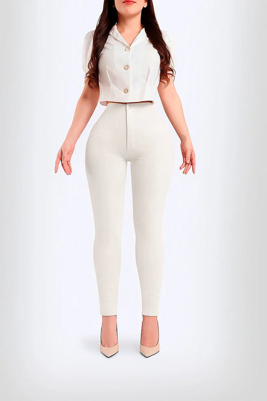 Luxury Booty Skinny White