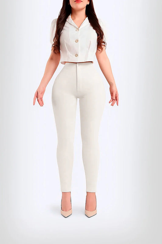 Luxury Booty Skinny Ivory