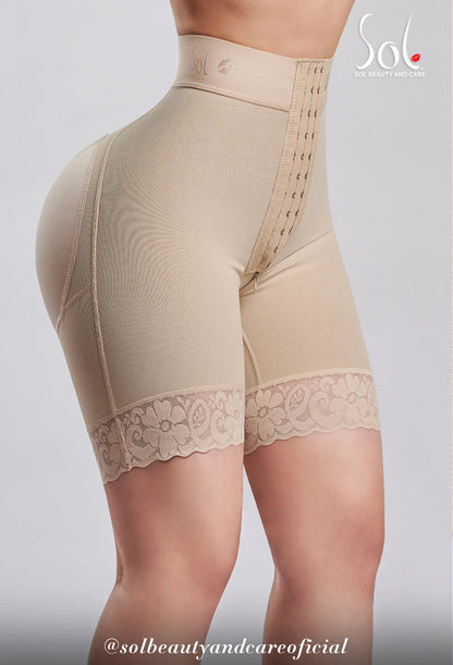 Short reloj de arena talle alto